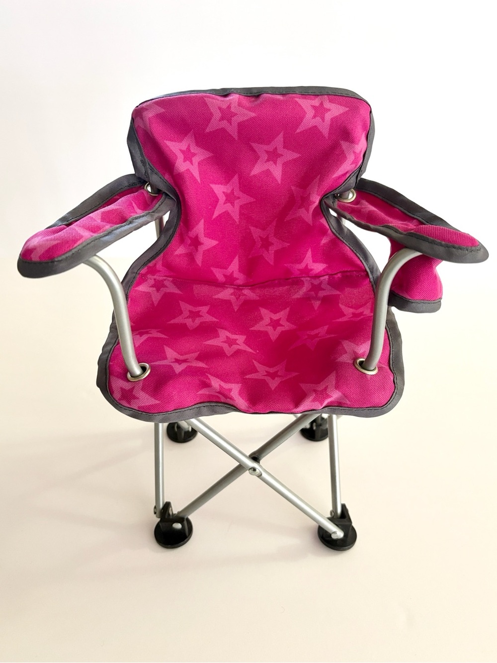 American Girl Pink Star-Print Doll Folding Camping Chair